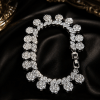 1 Silver Floral Statement Bracelet | Floral Radiance by Elviah