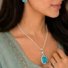 Azure Bloom Pendant Set (3)