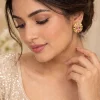 Blush Pink Floral Crystal Stud Earrings (7)