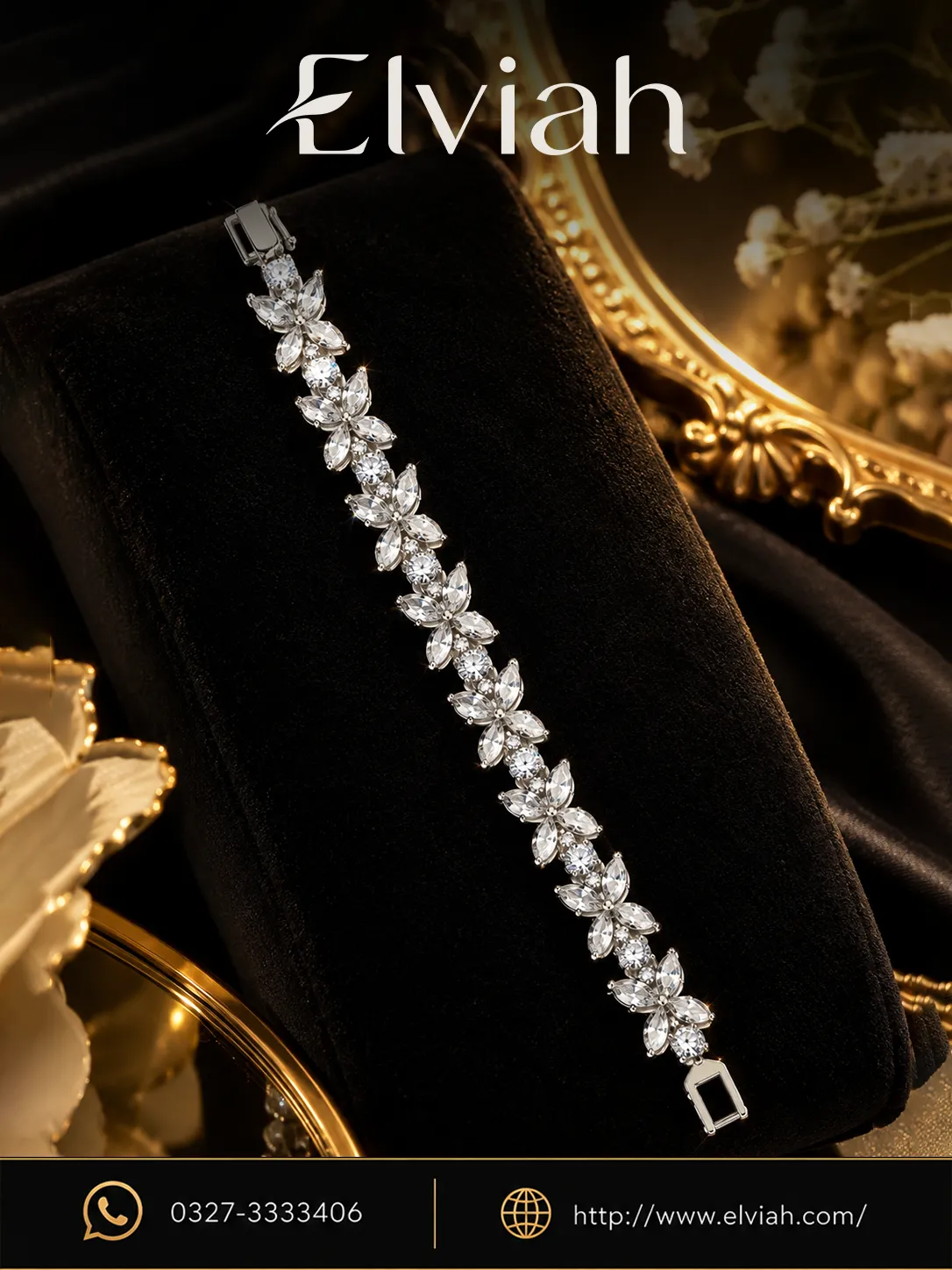 Crystal Bloom Centerpiece Bracelet (1)