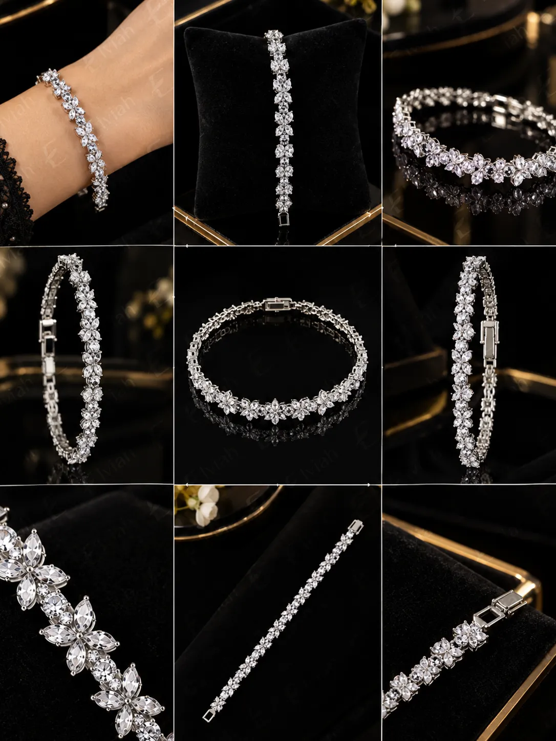 Crystal Bloom Centerpiece Bracelet (2)