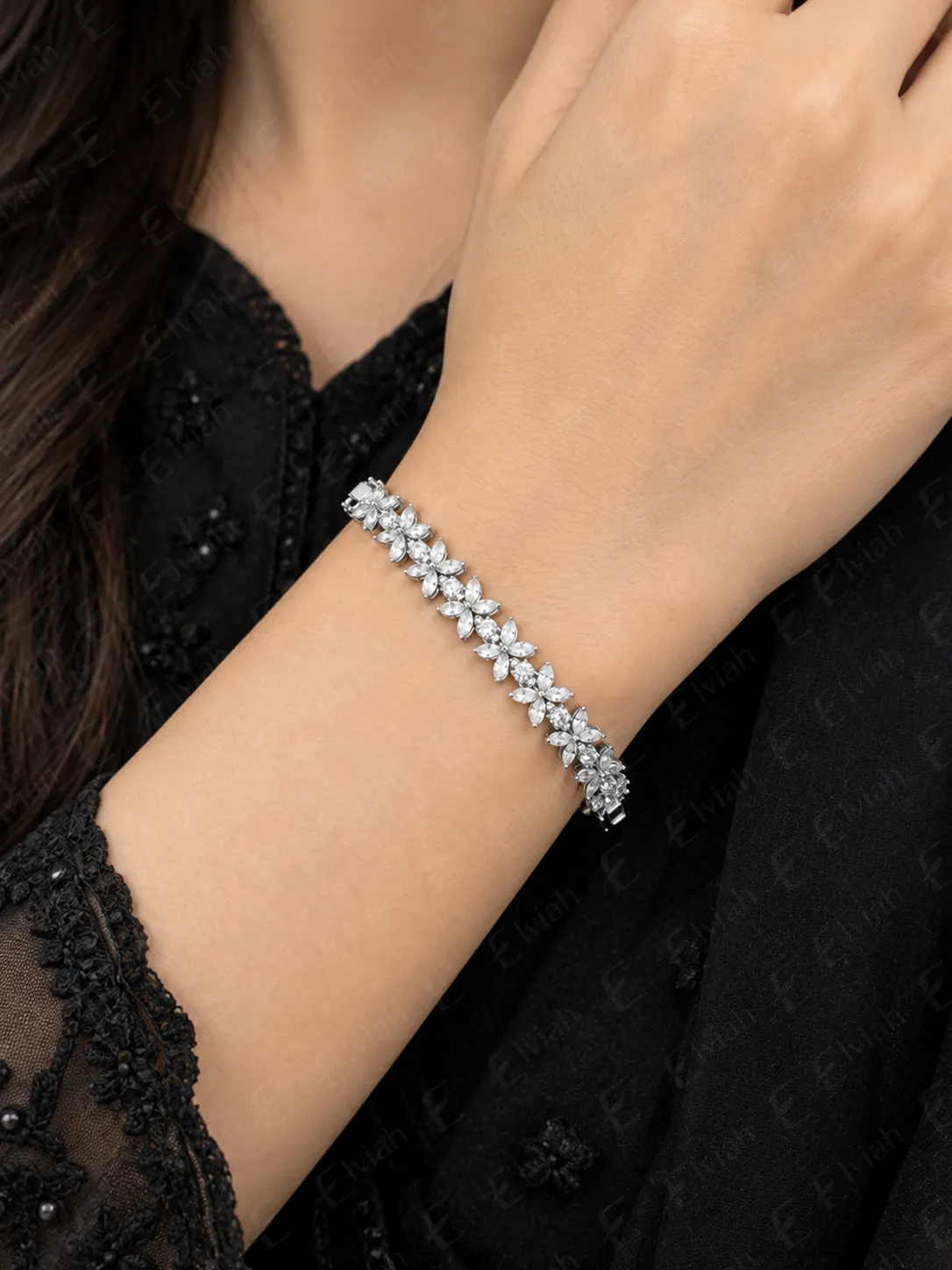 Crystal Bloom Centerpiece Bracelet (3)
