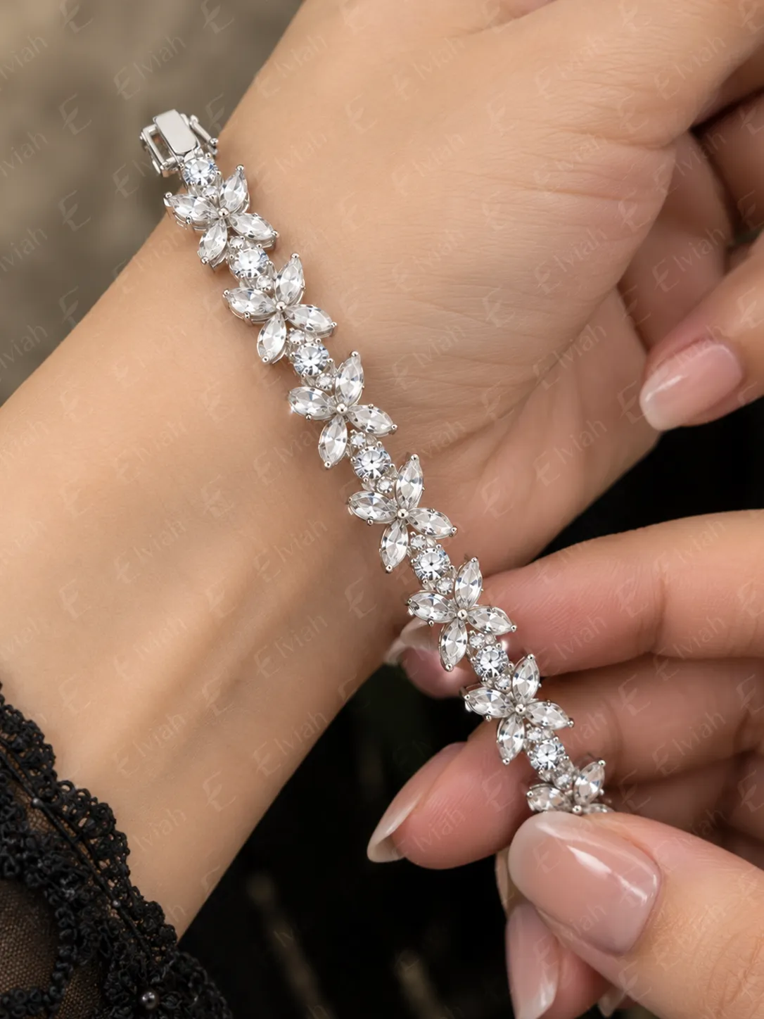 Crystal Bloom Centerpiece Bracelet (4)
