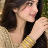 Crystal Edge Gold Bangle Set (4)