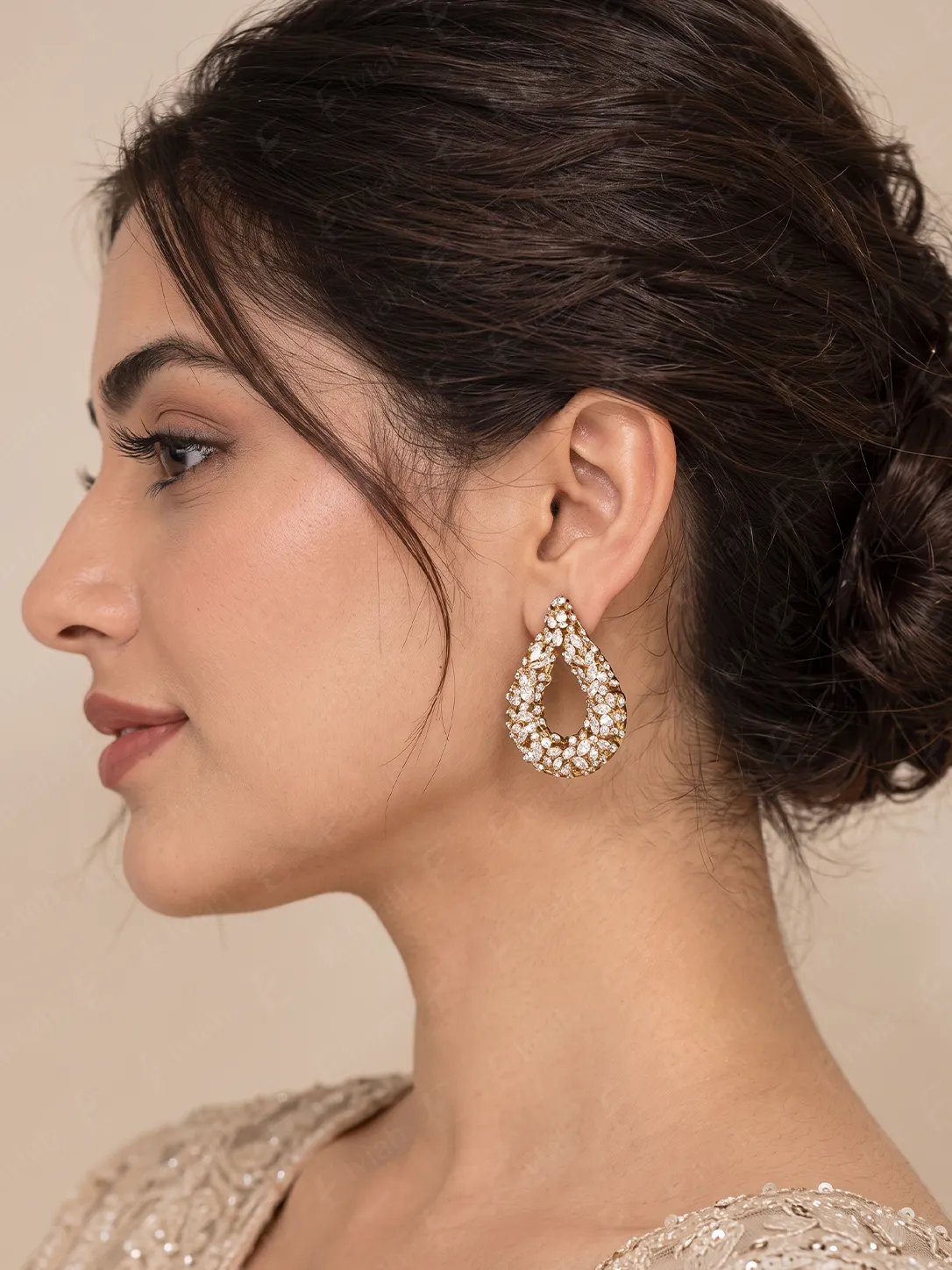 Crystal Luxe Teardrop Earrings (3)
