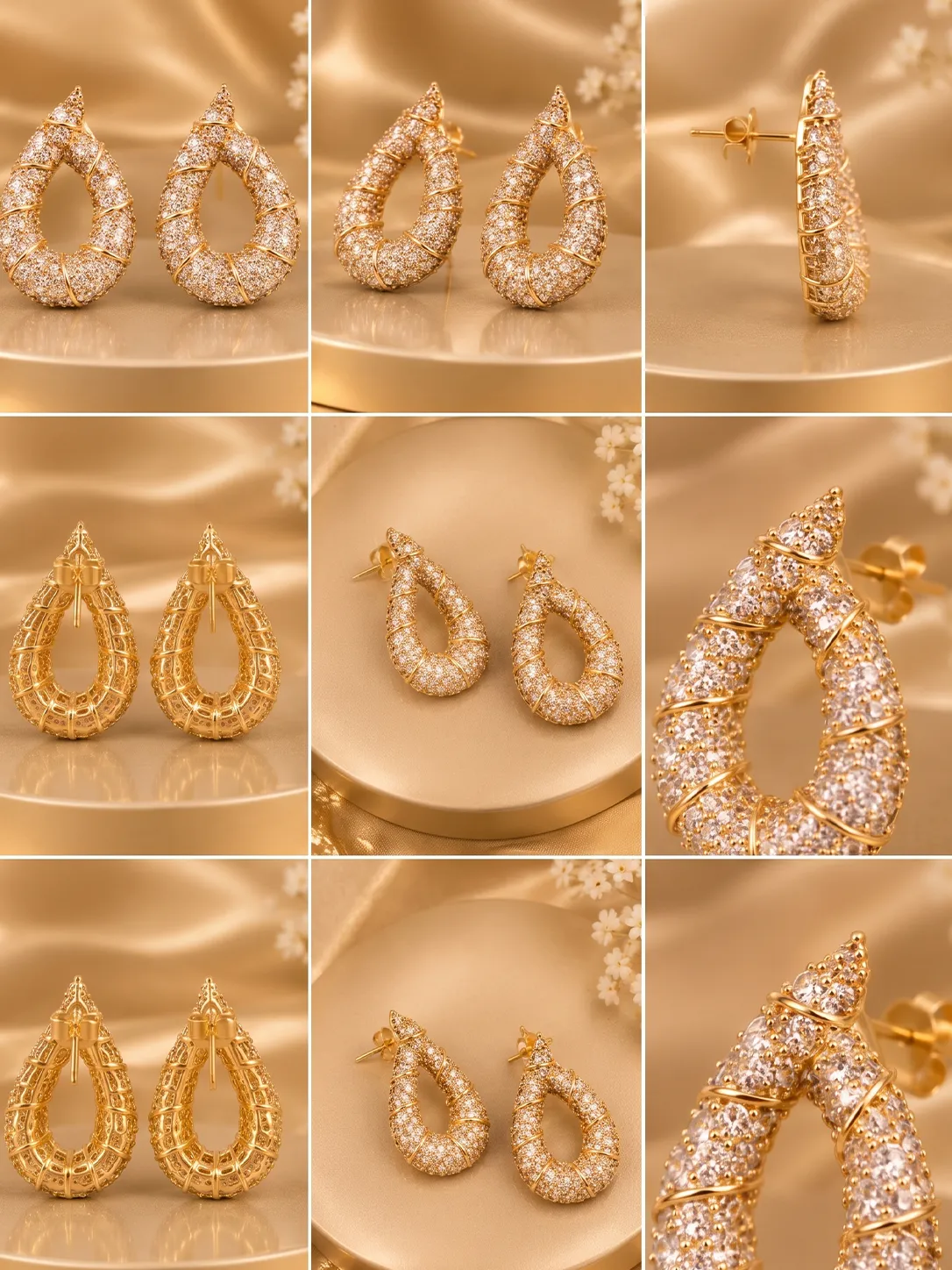 Crystal Luxe Teardrop Earrings (7)