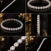 Eclat Linear Tennis Bracelet (2)