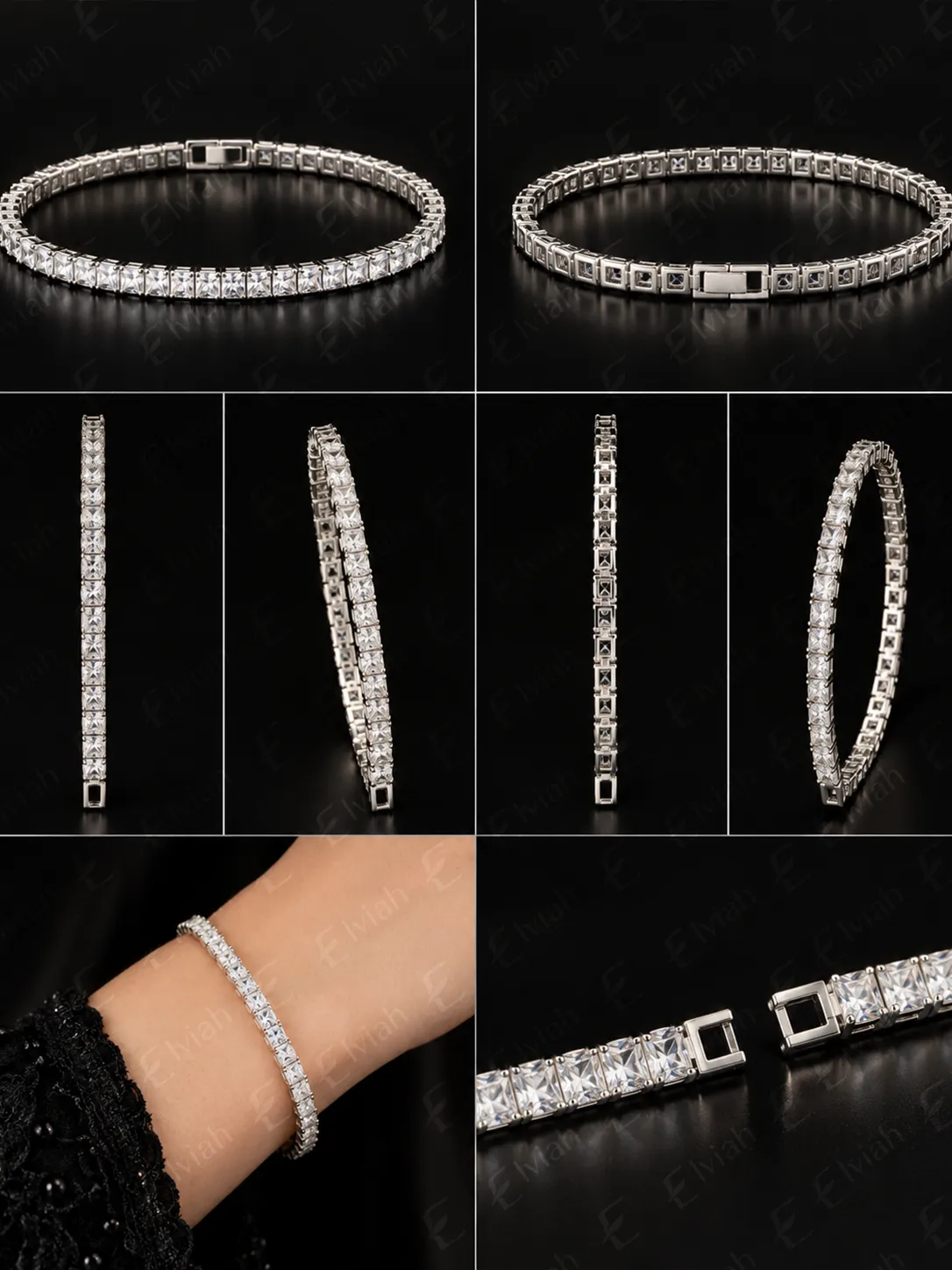 Éclat Linear Tennis Bracelet (2)