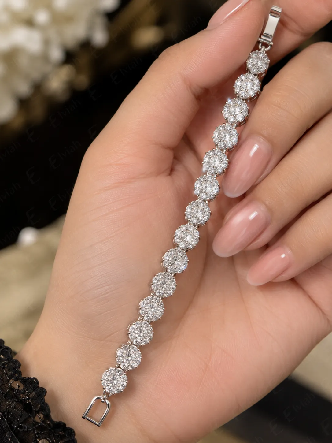 Eclat Linear Tennis Bracelet (5)