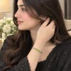 Emerald Bar Link Bracelet (3)