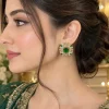 Emerald Blossom Crest Earrings (4)