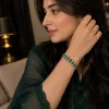 Emerald Mosaic Wide Bracelet (4)