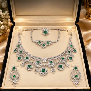 Emerald Green Bridal Jewelry Set