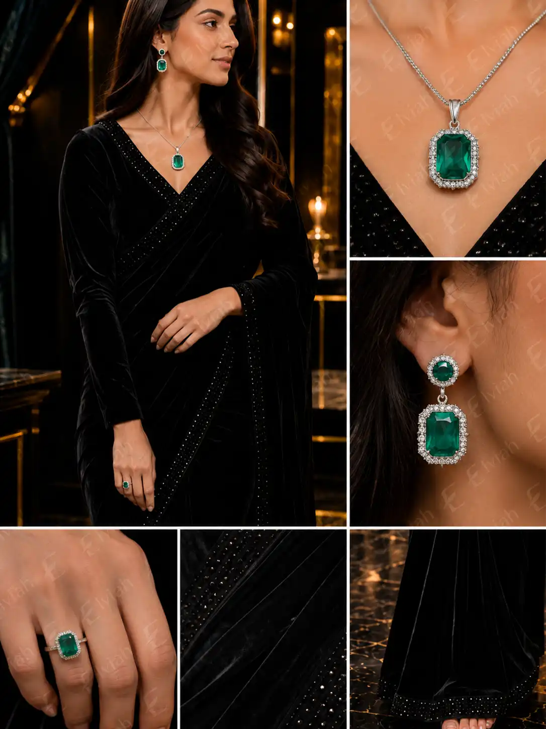 Emerald Solstice Pendant Set (2)