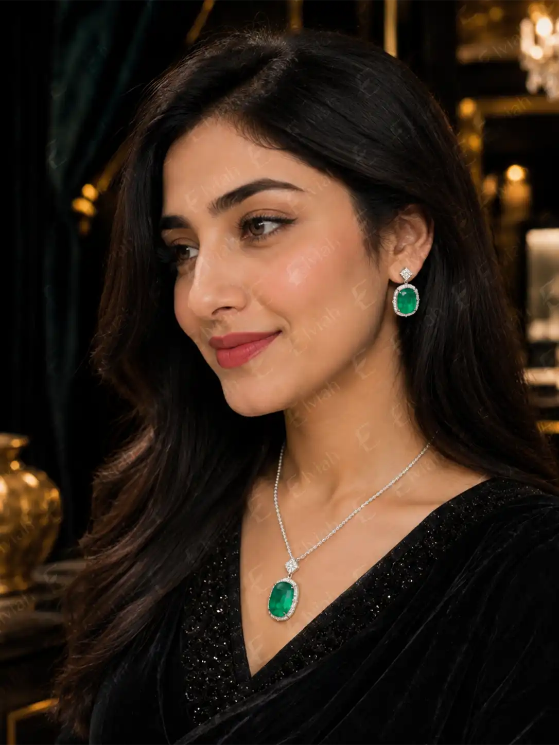Emerald Solstice Pendant Set (3)