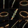 Emerald Trio Link Bracelet (2)