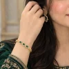 Emerald Trio Link Bracelet (4)