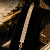 Golden Fleur Crystal Bracelet (1)