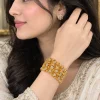 Golden Fleur Mosaic Cuff (3)