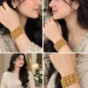 Golden Fleur Mosaic Cuff (4)