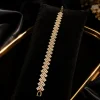 Golden Lattice Tennis Bracelet (1)