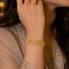 Golden Marquise Column Bracelet (5)