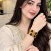 Midnight Onyx Lattice Bangles (2)