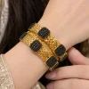 Midnight Onyx Lattice Bangles (5)