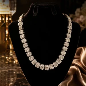 Geometric Crystal Statement Necklace | Monarch by Elviah