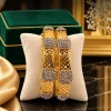 Noir Lattice Gold Bangles (1)