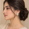 Pearl Blossom Crystal Stud Earrings (3)