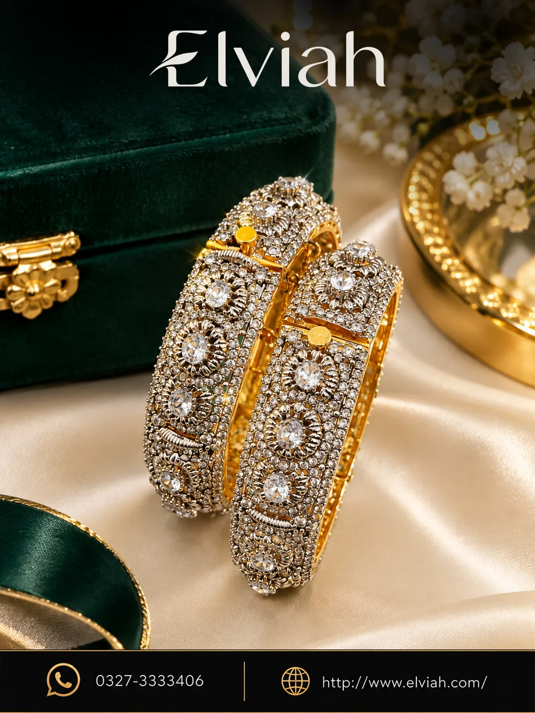 Regal Blossom Twin Bangles (1)