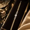 Regal Halo Link Bracelet (1) Gold Link Crystal Bracelet