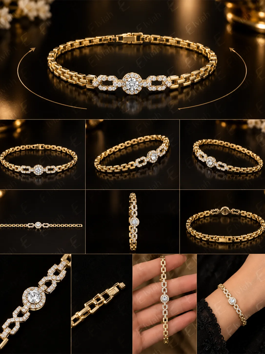 Regal Halo Link Bracelet (2)