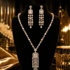 Crystal Bridal Necklace & Earrings Set Crystal Bridal Necklace & Earrings Set | Elviah