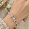 Rose Petal Crystal Bracelet (5)