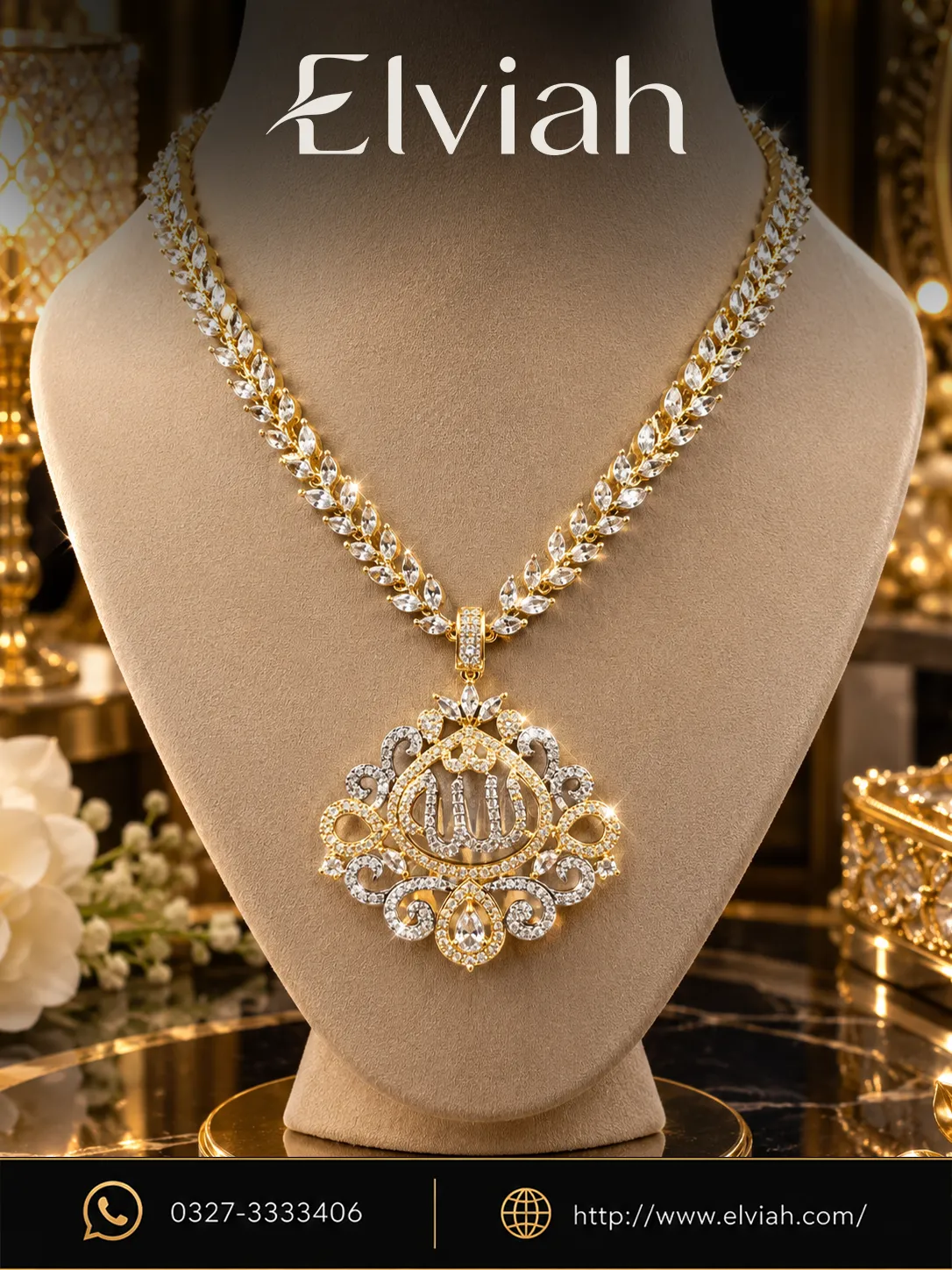 Royal Filigree Pendant Necklace (1)