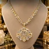 Royal Filigree Pendant Necklace (1) Gold and Silver Filigree Pendant Necklace