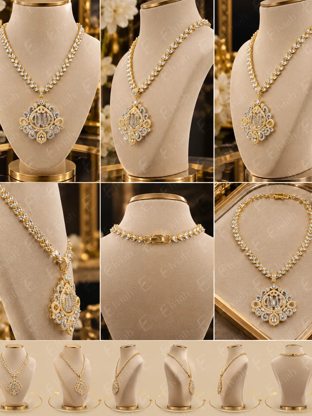 Royal Filigree Pendant Necklace (2)