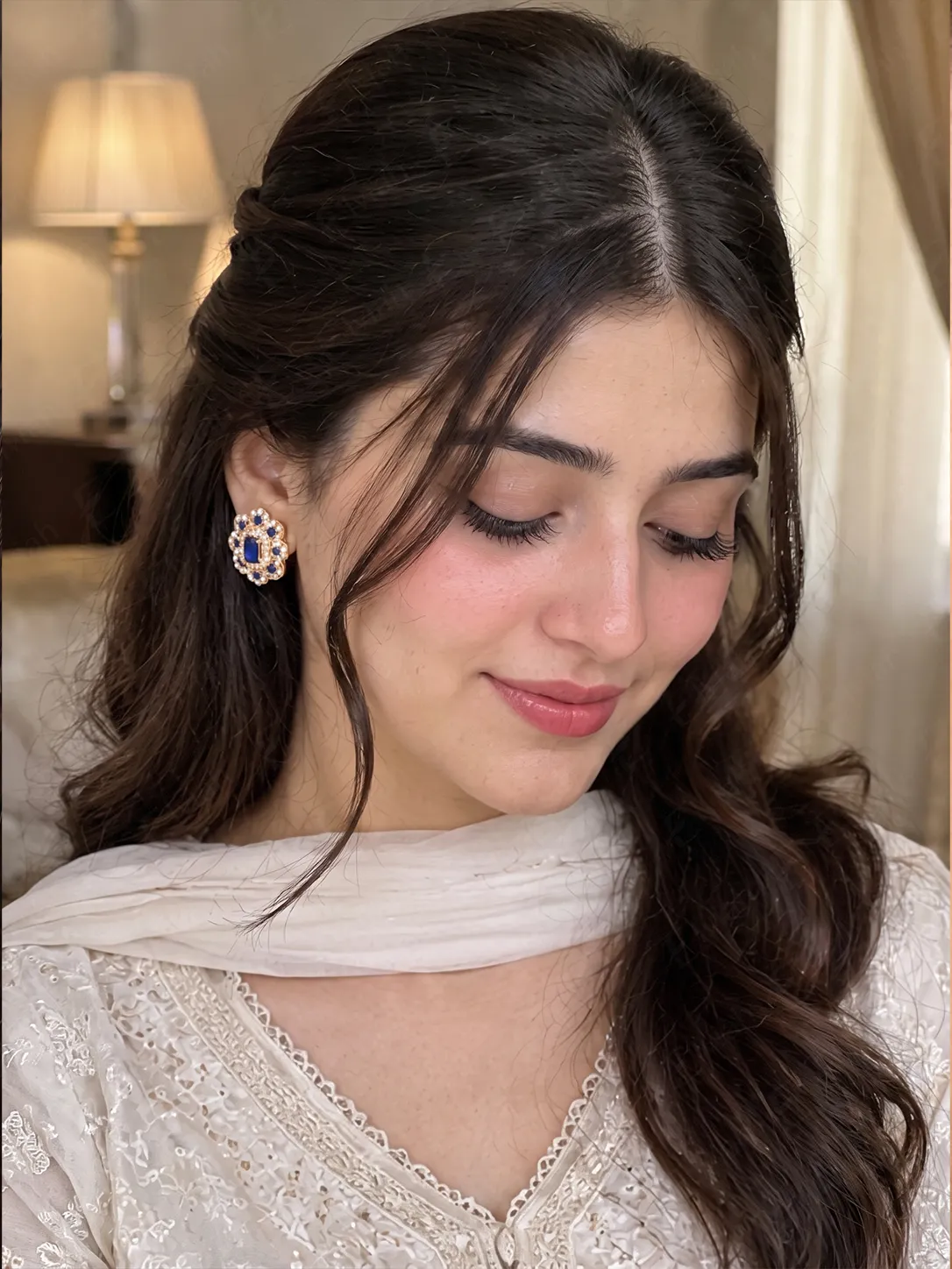 Sapphire Blossom Stud Earrings (5)