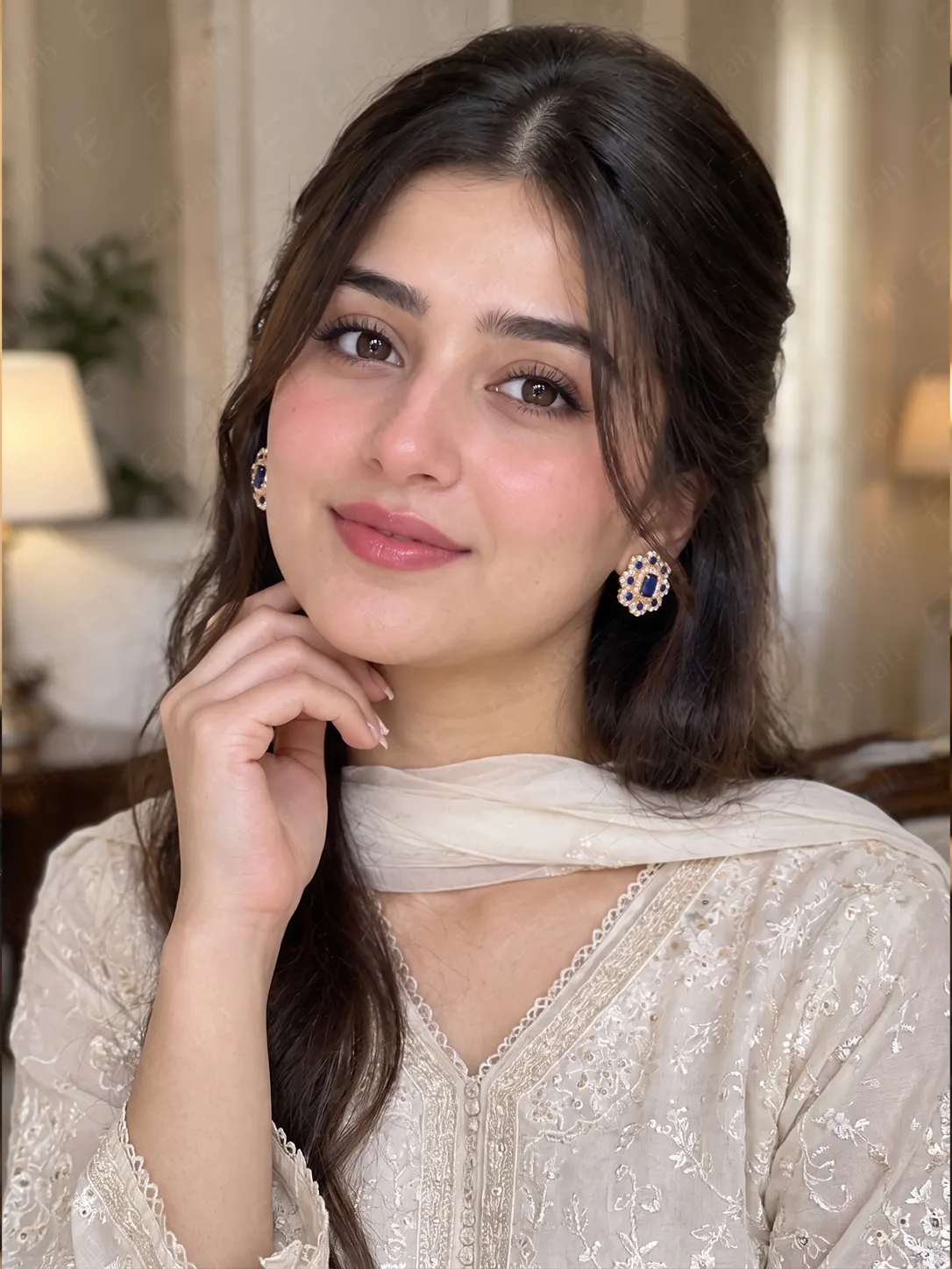 Sapphire Blossom Stud Earrings (6)