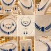 Sapphire Blue Regal Necklace Set (2)