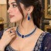 Sapphire Blue Regal Necklace Set (4)