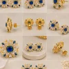 Sapphire Garden Crest Earrings (2)