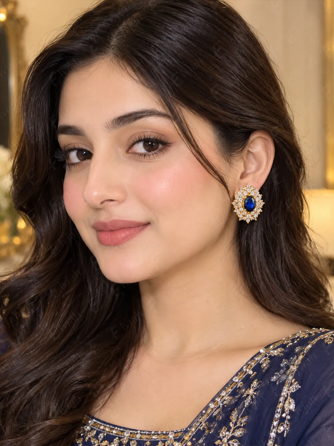 Sapphire Imperial Halo Earrings (3)