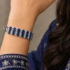 Sapphire Mosaic Wide Bracelet (2)