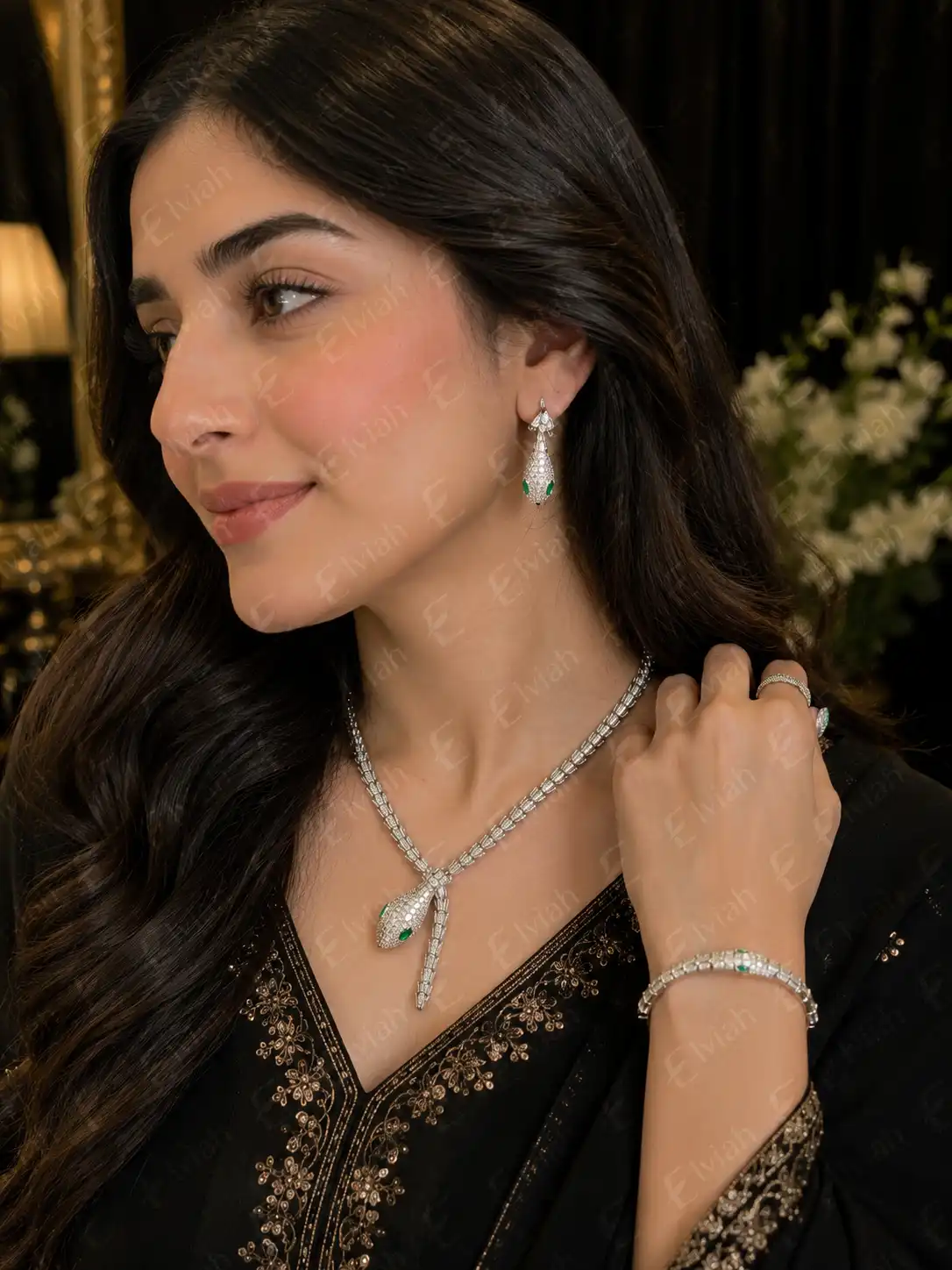 Serpent Luxe Emerald Set (3)