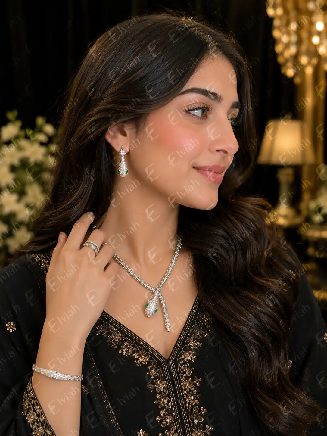 Serpent Luxe Emerald Set (4)