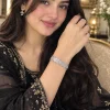 Silver Coin Cascade Bracelet (2)
