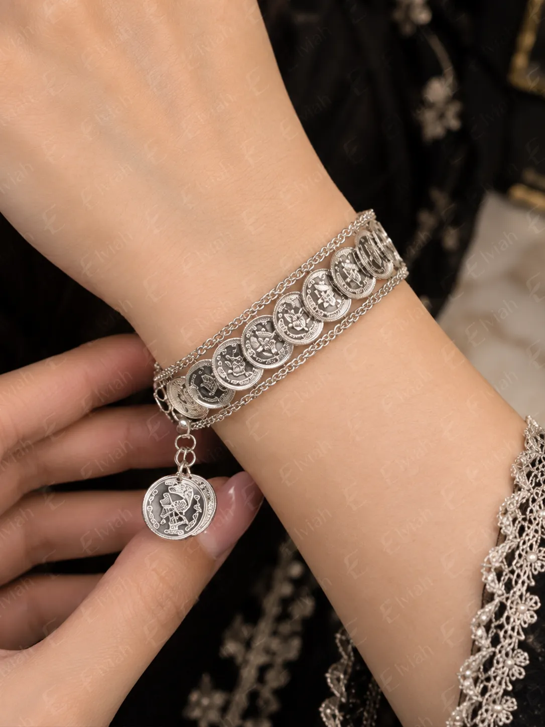Silver Coin Heritage Bracelet (4)